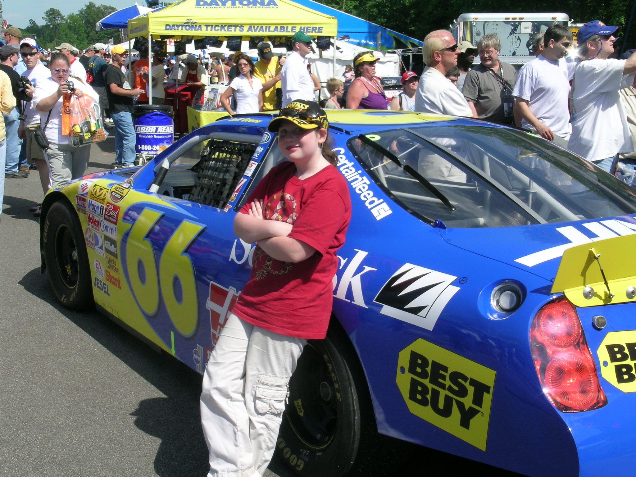 kate wagner at a nascar race