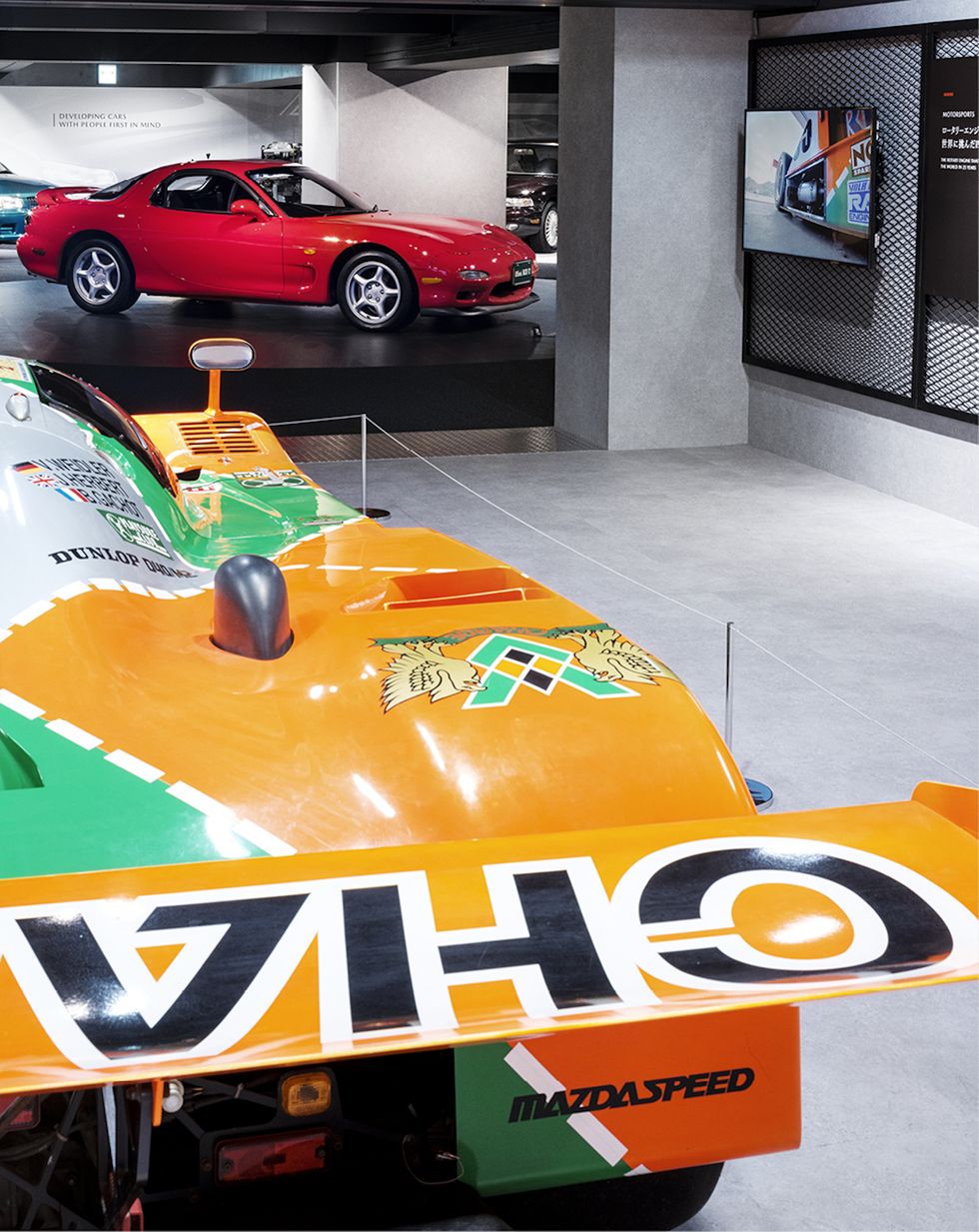 the le mans winning 787b and the third gen rx 7
