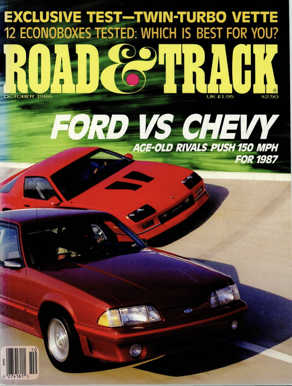 road track october 1986 cover image